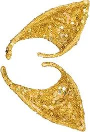 Vaguelly 1 Pair Elf Ears Adult Halloween Costume Cosplay Party Fairy Ear Elf Ear for Halloween Ear Jewelry Cuff Halloween Ear Cuff Fairy Elf Ear Vampire Elven Ears Gold Ear Emulsion