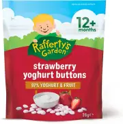Rafferty'S Garden Strawberry Yoghurt Button Snacks for 12+ Month Babies, 28G ...