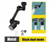 360° Waterfall Faucet Extension Sprayer Waterfall Pressurized Kitchen Sink-2 Mode Black