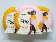 Caron Simply Soft Yarn Lot of 3 Gold & Soft Pink Tangle Free O' go