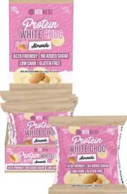 Vitawerx Protein White Chocolate Coated Almonds 60g (Pack of 10)