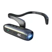 4K 30FPS Head Mounted Camera Wearable WiFi Video Camera Camcorder Webcam 120°Wid