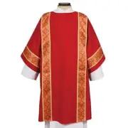 Beautiful Red Taormina Collection Dalmatic Gothic Style Size 59 W x 48 L Inch