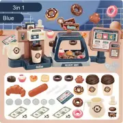 3in1 Kids Coffee Machine Toy Set Kitchen Toys Simulation Food Bread Coffee Cake