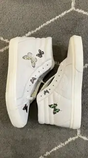 Size 9.5 Vans Vault x Damien Hirst - Sk8 Hi Butterflies - VN0A3MV7TG2