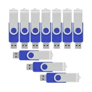 100pcs 8gb Flash Drives Bulk 8GB USB Flash Drive 8GB Memory Stick USB 2.0-Blue
