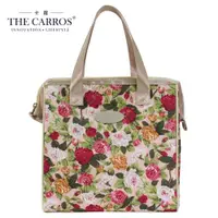 在飛比找ETMall東森購物網優惠-【THE CARROS 卡蘿】保溫保冷餐袋(L)-粉底薔薇