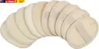 10-Pack Exfoliating Loofah Sponge Pads - Natural Luffa & Terry Cloth, Body Scrub