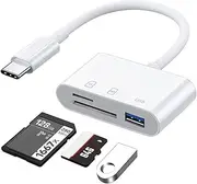 SD/Micro SD/USB3.0 Card Reader, USB-C to Micro SD SDXC SDHC USB3.0 OTG USB Memory Adapter TF Memory Type C for Galaxy, Huawei, Tablets, MacBook