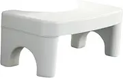PLAFOPE 1Pc Shaped Toilet Stool Adult Squatting Bathroom Stool Lightweight Plastic Footstool for Easy Access Heighten Squatting Stool for Home Use for Toilets and Bathing Areas