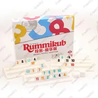 在飛比找蝦皮購物優惠-特價中文正版拉密桌游Rummikub豪華版 拉密牌 以色列麻