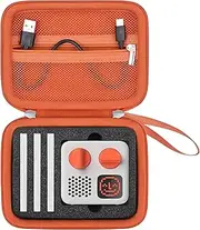 Hard Travel Case Compatible with Yoto Mini (2024 Edition) Kids Screen-Free Bluetooth Audio Player, Plays Stories Music Podcast Radio Storage Holder for Yoto Mini Audio Card, Cable, Orange