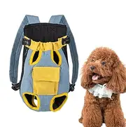 Pet Backpack Carrier, Dog Carrier Backpack, Leg Out Adjustable Travel Bag for Cats - Portable Puppy Accessories for Small Dogs, Small Pet Supplies for Hiking and Riding