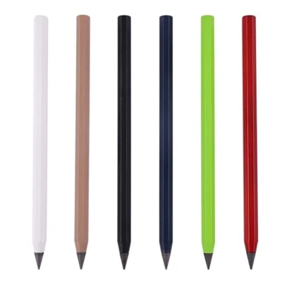 Metal Inkless Pen Aluminium Everlasting Pencil Erasable Pen Eternal Pencil