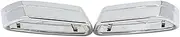 1Pair Compatible for BMW G30 G31 528 530 525 Stainless Steel Car Rear Exhaust Cover Muffler Tip Cover Trim Tail Throat Frame(Silver)