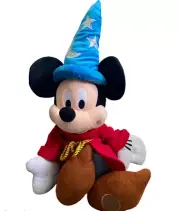 Disney Store EXC Mickey Mouse Club Sorcerer Fantasia 24" (60.96 CM) Plush NEW