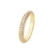 GODDESS PAVE RING GOLD - 10