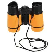 Toy Binoculars 4X30 Compact Foldable Binoculars Orange with Neck Strap