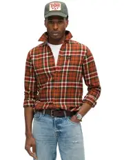 [Superdry] Lumberjack Check Shirt in Oregon Orange