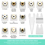 14Pcs Oscillating Multitool Blade Stainless Steel Rigid Scraper High♜