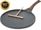 Nonstick Crepe Pan 10" Swiss Granite Dosa Pancake Griddle Induction Safe Tawa