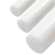 0.375 (3/8 inch) x 18 inches, PTFE Teflon Round Rod, White