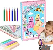 Scratch Book for Kids - Scratch Paper Art Set, 35 Pieces Rainbow Art | Scratch Arts Paper Notebooks, Kids Painting Set, Thanksgiving Scratch Notebook for Valentine's Day Kids Ages 3-12 Girls Boys