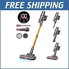 Cordless Stick Vacuum with 45KPa Suction Power and LED Display - 65 mins Runtime