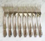 8 Chatelaine Oneida Community Stainless 7 3/8 inch Dinner Forks