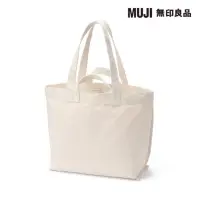 在飛比找momo購物網優惠-【MUJI 無印良品】帆布雙把手托特包(共2色)