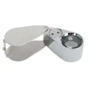 40x-25 Magnifier Eye Glass Jewelry LED Lens Loupe Magnifier High Quality