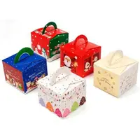 在飛比找樂天市場購物網優惠-【嚴選現貨】聖誕節 杯子蛋糕盒 聖誕節糖果盒 聖誕節馬芬盒 