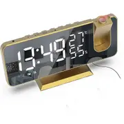Projection Alarm Clock for Bedroom, Digital Alarm Clock with USB Charger