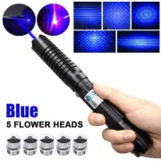 THOR M 1MW 450nm Adjustable Focus Blue Laser Pointer Pen Visible Beam Light
