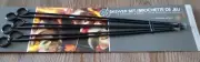 Fox Run Outset METAL Non Stick BBQ Grill Shish-kabob Skewers (Set of 6) 13" Long