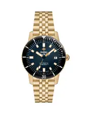 Zodiac Compression Diver Automatic 18K Gold-Plated Watch, 40mm