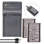 2x BLN-1 Li-Ion Battery 1220mAh +Charger for Olympus PEN E-P5, OM-D E-M1, OM-D E