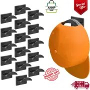 Adhesive Hat Hooks for Wall (16-Pack), Hat Rack for Baseball Caps, Minimalist Ha