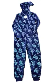 Harry Potter Girls Fleece One Piece Warm Full zip Hooded Suit NEW Size 13 - 14