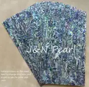 1pc Laminated Paua Abalone Sheet Veneer Blank Inlay,140x240mm,T:0.15-0.2mm