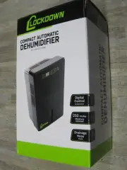 Lockdown 1117252 Compact Automatic Dehumidifier Black BRAND NEW