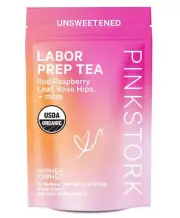 Pink Stork Organic Labor Prep Tea - Red Raspberry Leaf Tea with Chamomile and Ro