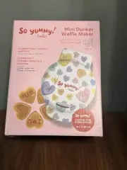 So Yummy by Bella Mini Valentine Heart Waffle Maker NEW