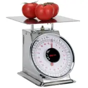 44 LBS Stainless Steel Mechanical Kitchen Scale Heavy Duty Portion-Control Fo...