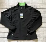 Pebble Beach Womens Black Full Zip Athletic/ Golf Jacket Size Small