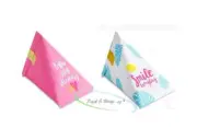 10 pcs: Triangular Paper lollies bags gift fold-able party food ice icy block