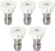 Spray Nozzles for Pressure Washer,5X Pressure Washing Turbo Nozzle | Quick Connector, Replacement Spray Tips for Garden, Yard, Driveways and Patios