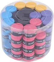 WOONEKY 60Pcs Slip Racket Grip Tapes Sweat Absorbent Overgrip for Badminton Squash Tennis Fishing Rods Durable and Racket Straps for Enhanced Performance