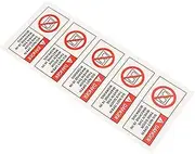 MUCKLILY 3sets Safety Machine Caution Stickers Do Not Open This Door Warning Sign Decals for Secure Operation and Safe Usage 5pcs*3