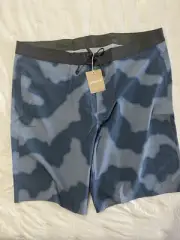 Men's Patagonia Hydropeak Boardshorts 21" Clouds Utility Blue New 40 Inch Waist
